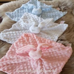 Beren kroeldoek bubbels bedrukt met naam