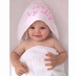 Kleding Unisex kinderkleding Pyjamas & Badjassen Jurken Gepersonaliseerde baby bad cape met naam naar keuze voor origineel geboortecadeau idee Tigrou model 