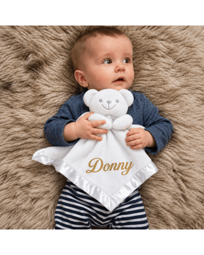 Beren kroeldoek met naam | Kraamgeschenk kopen? | Baby Drukwerk