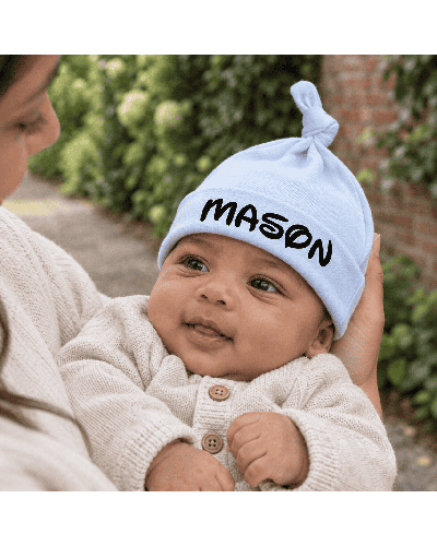 Geboorte muts bedrukt met naam | Kraamcadeau kopen? | Baby Drukwerk