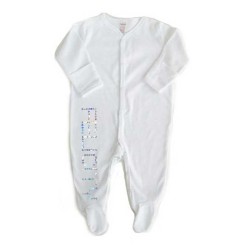 Pyjama met wantjes bedrukt met naam